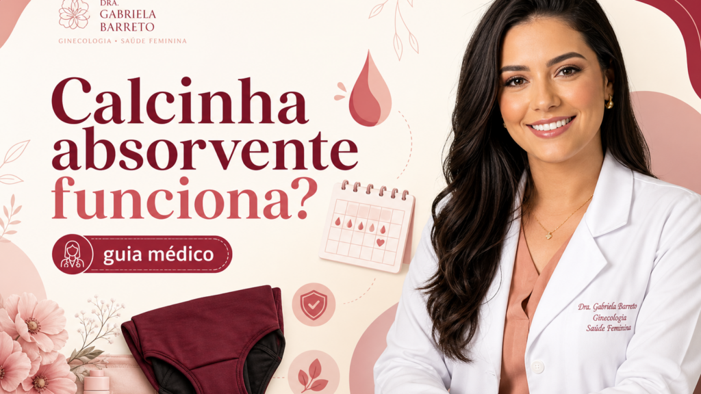 Dra. Gabriela Barreto em capa sobre calcinha absorvente e menstruação sustentável