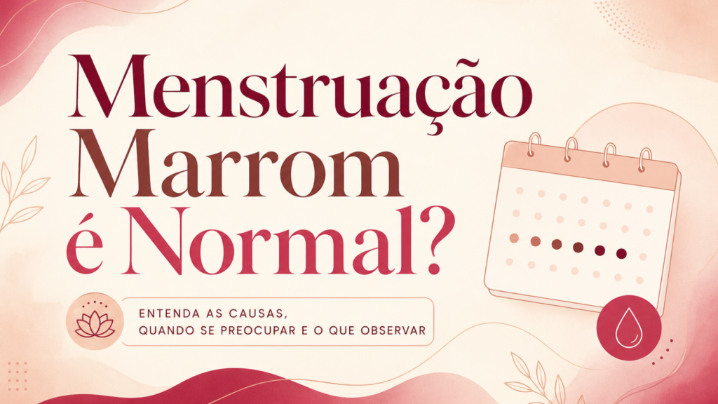 Menstruação Marrom é Normal? Causas e Quando Se Preocupar