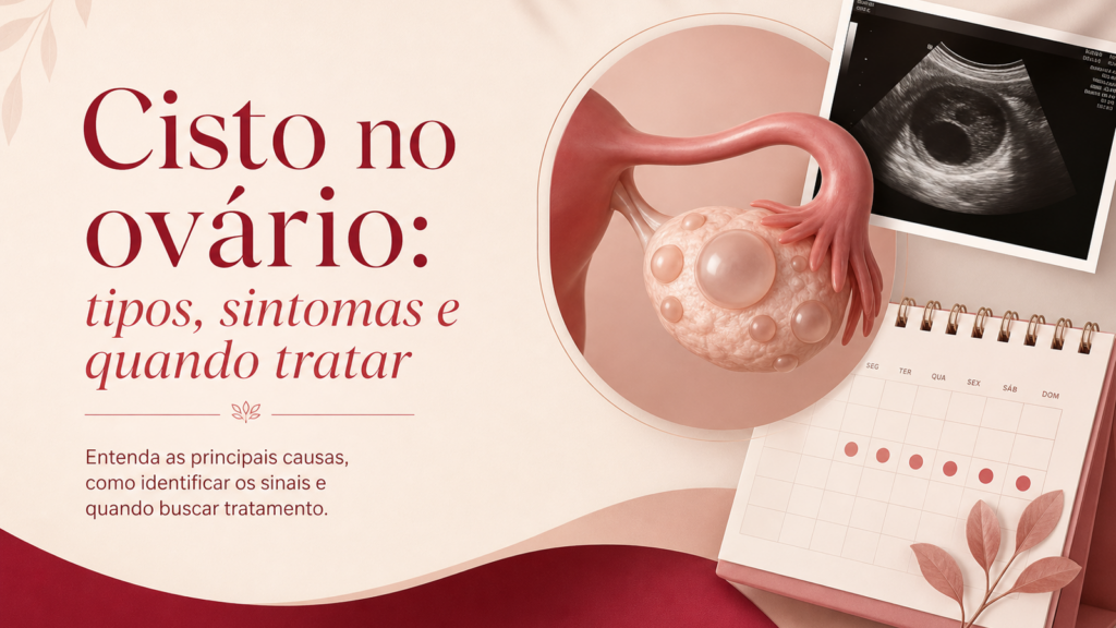 Cisto no ovário: tipos, sintomas e quando tratar