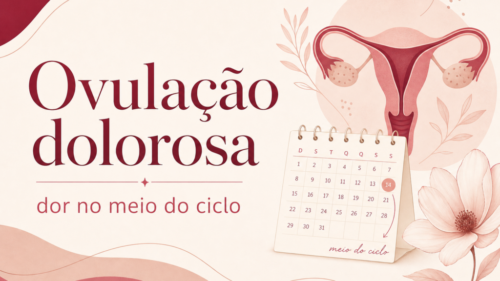 Capa do artigo sobre ovulação dolorosa e dor no meio do ciclo